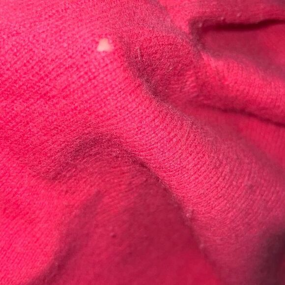 Lilly Pulitzer Sawyer Hooded Cashmere Hooded Sweater Bright Pink sz XS READ - Picture 10 of 11